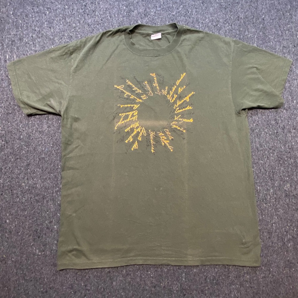 Anvil Juanes Mi Sangre Shirt XL Mens Green Vintage Latin Rock Tour Graphic Tee